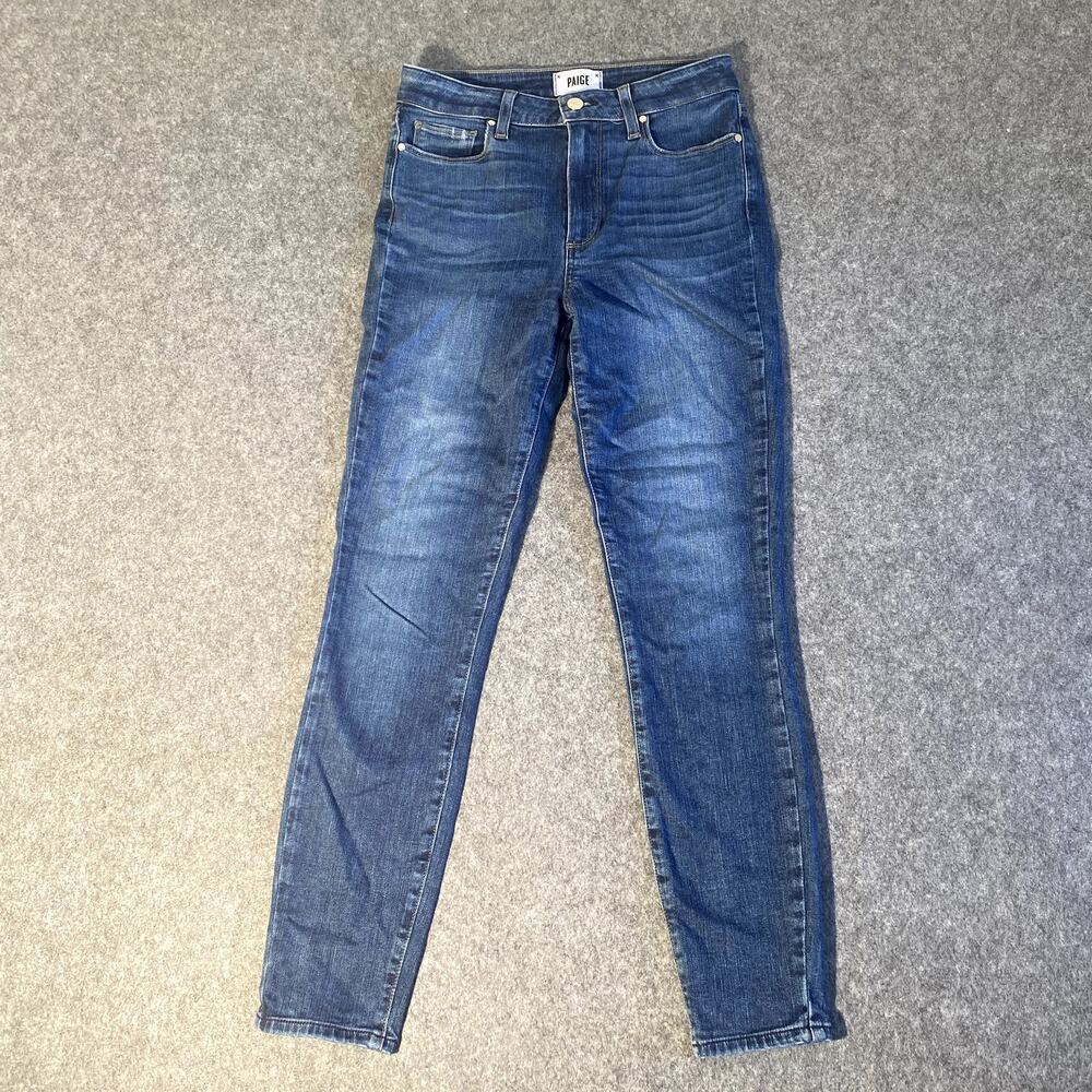 PAIGE Hoxton Ankle Jeans Women’s Size 27 Blue Denim High Rise Slim Skinny